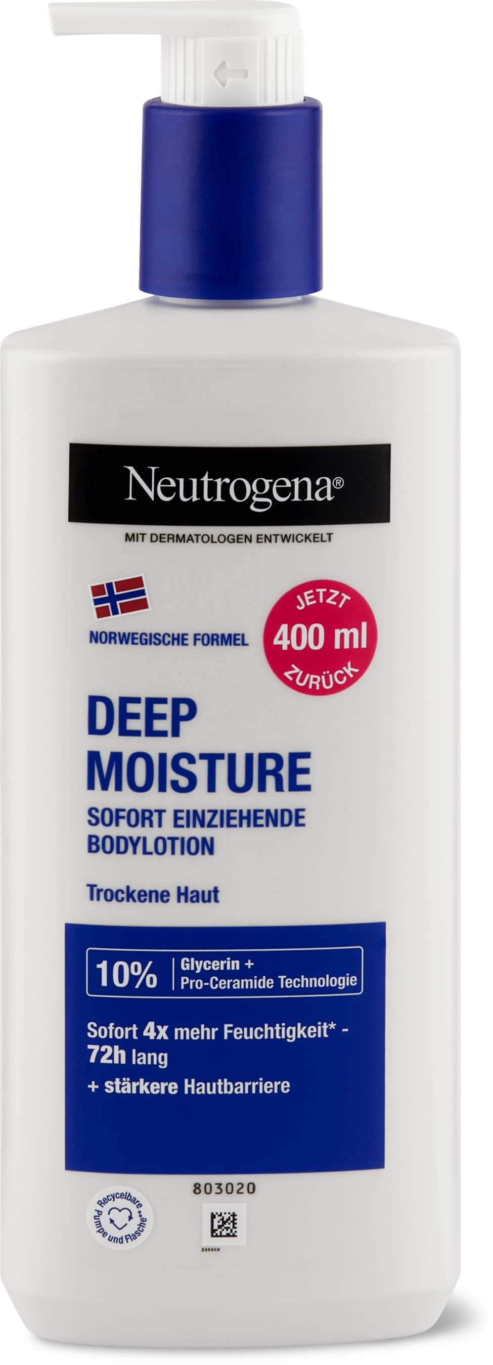 Neutrogena Deep Moisture lotion pour le corps 400ml